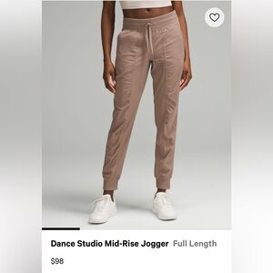 Lululemon Dance Studio Mid-Rise Jogger Full Length
